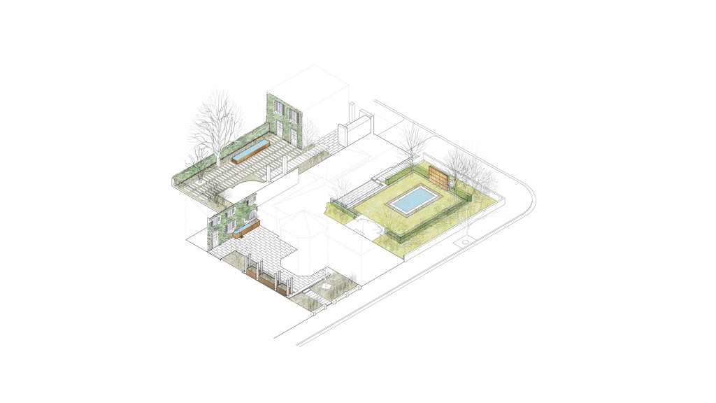 Three Courtyards - Gregg Bleam Landscape Architect